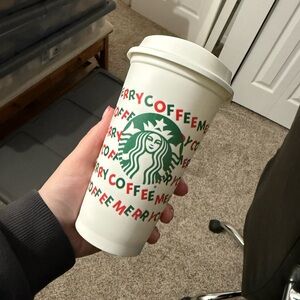 Starbucks Merry Coffee Reusable Cup